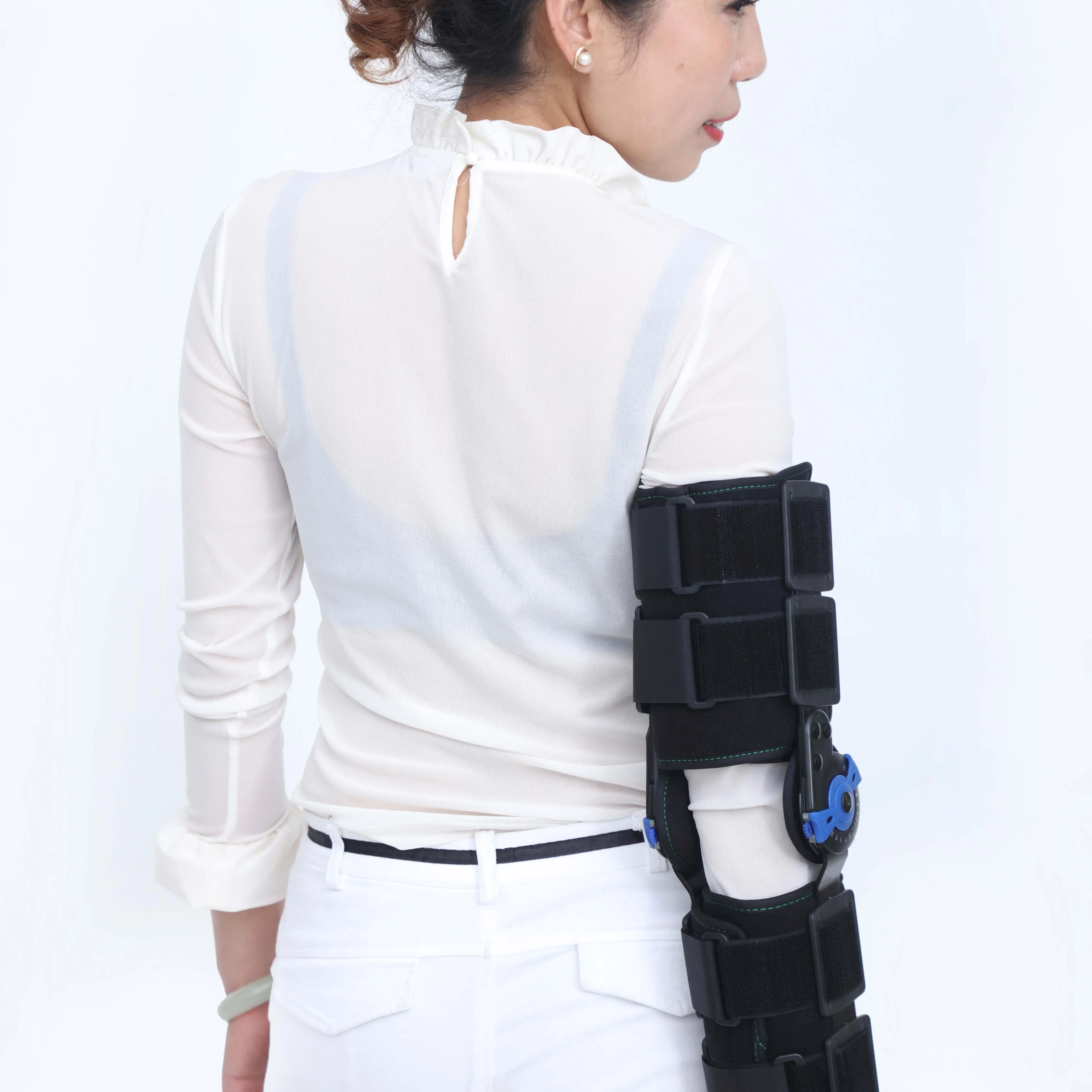 Medical Orthopedic Adjustable Elbow Joint Fixation Brace Arm Sling Support Splint Orthosis device