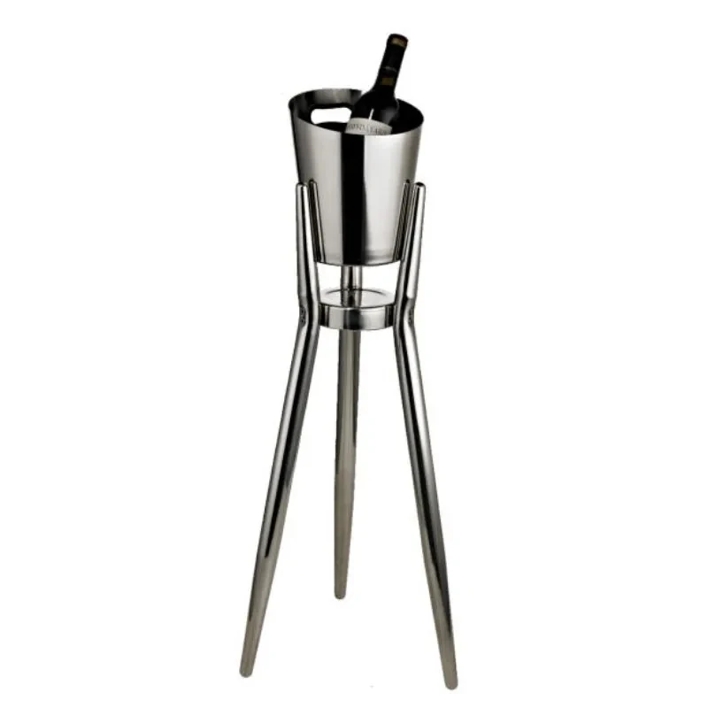 Rtaurant and Hotel Service Equipment Stainls Steel Champagne Bottle Bucket with Stand