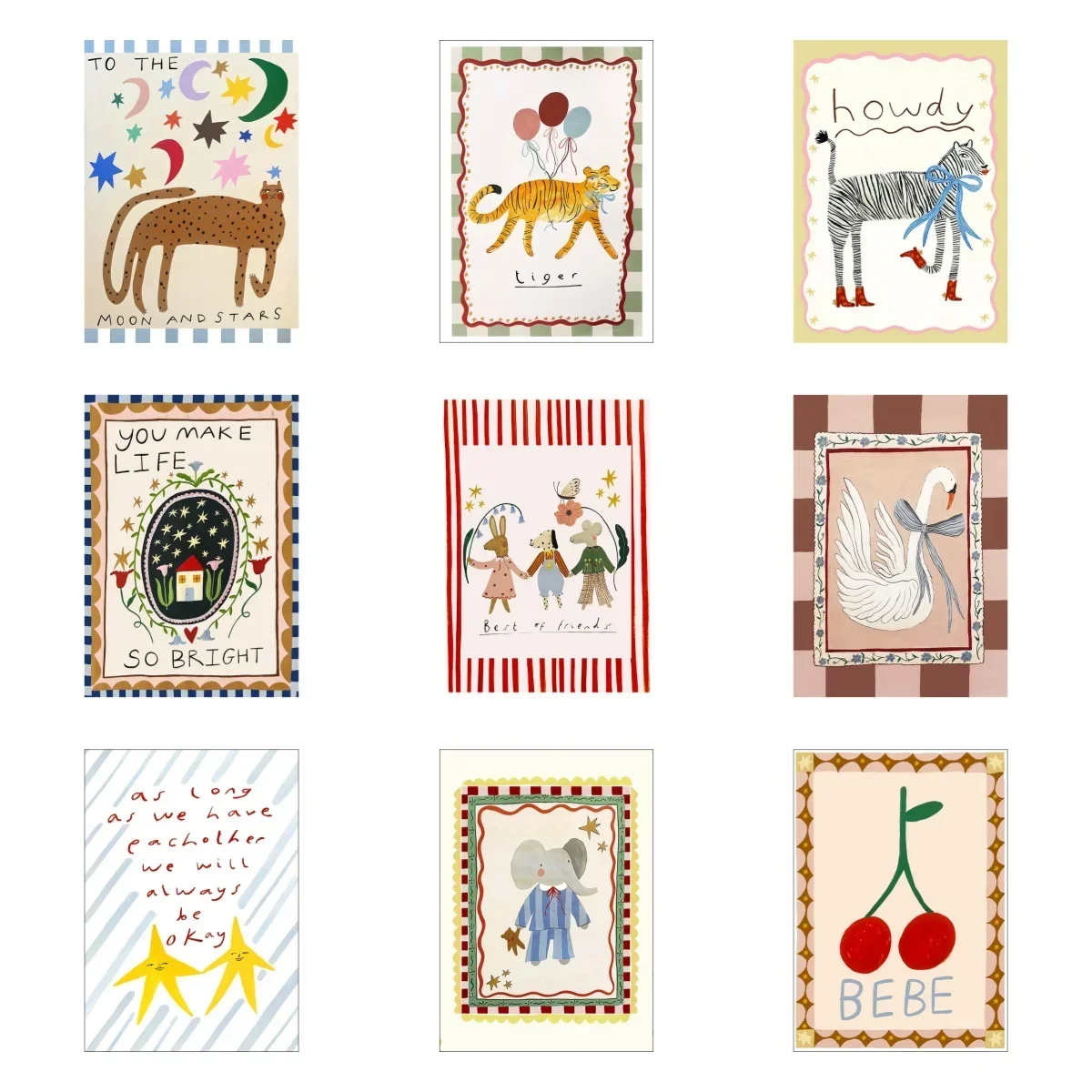 Newborn Photography Background Painting 25simple Nordic Ins Art Poster Decorative Painting Core Sticker Children's Room Paint
