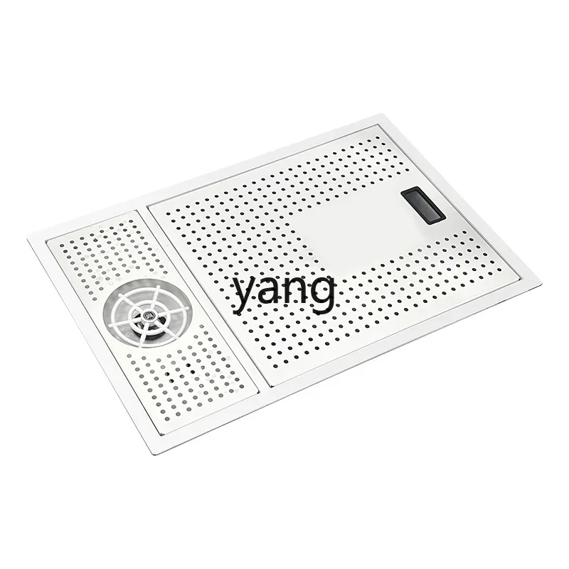 YJQ sink invisible small single slot 304 stainless steel middle island kitchen mini vegetable basin