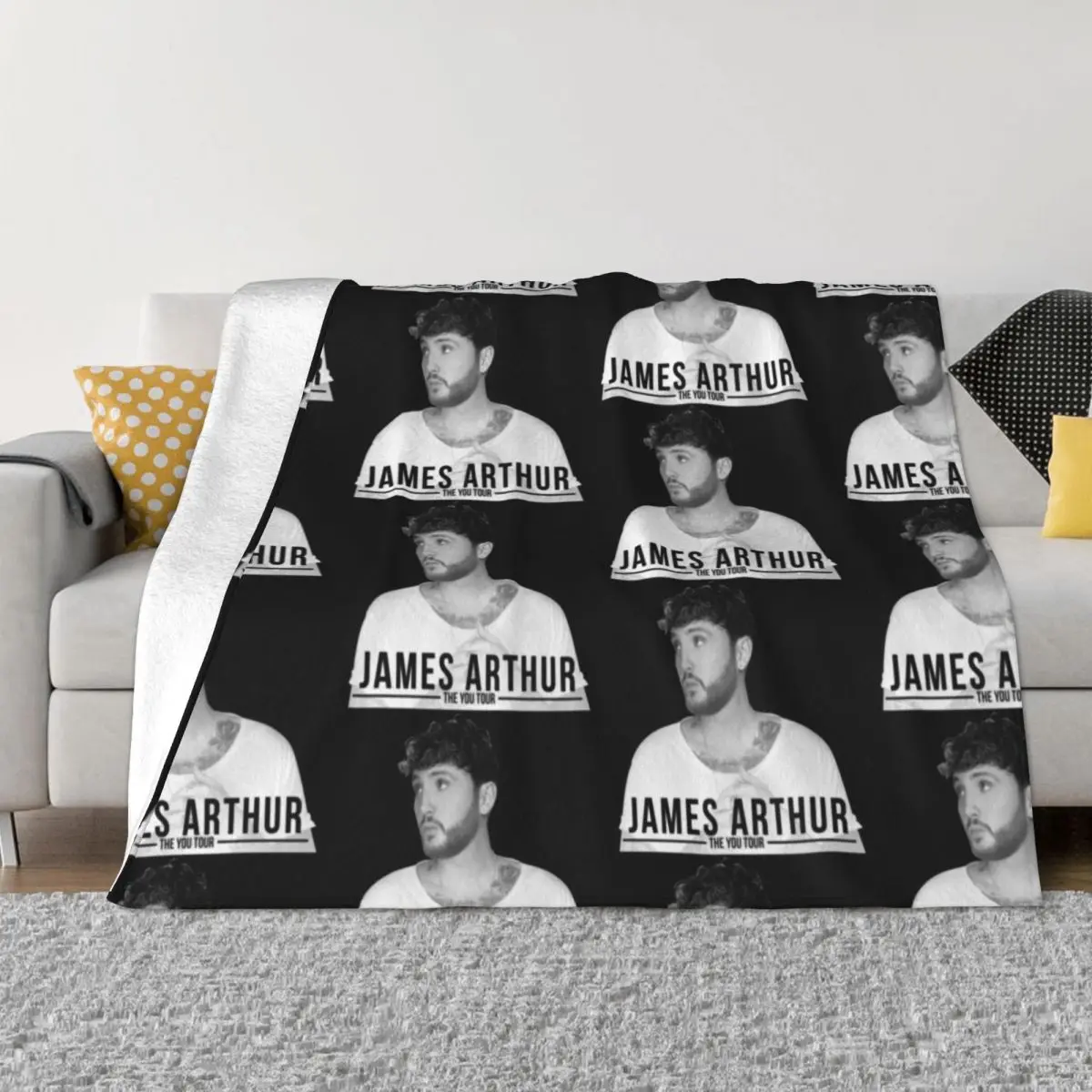 

JAMES ARTHUR - THE YOU TOUR Throw Blanket Luxury Brand Luxury Designer Fluffy Softs Winter beds Blankets