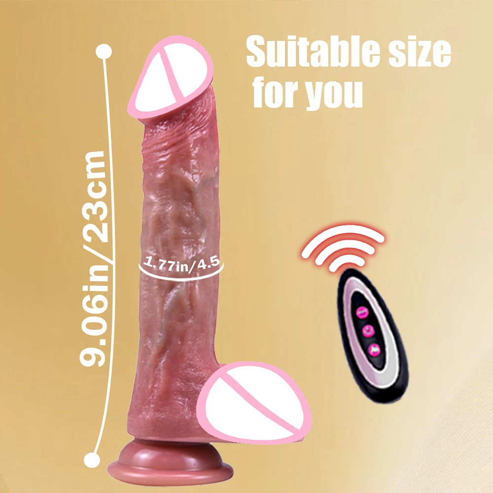 ของเล่นทางเพศสำหรับผู้ใหญ่ ผู้หญิง เครื่องช่วยสำเร็จความใคร่แบบไฟฟ้า รูปทรงอวัยวะเพศชาย พร้อมโหมดสั่น 10 แบบ และโหมดทำความร้อน ควบคุมแบบไร้สาย 18+