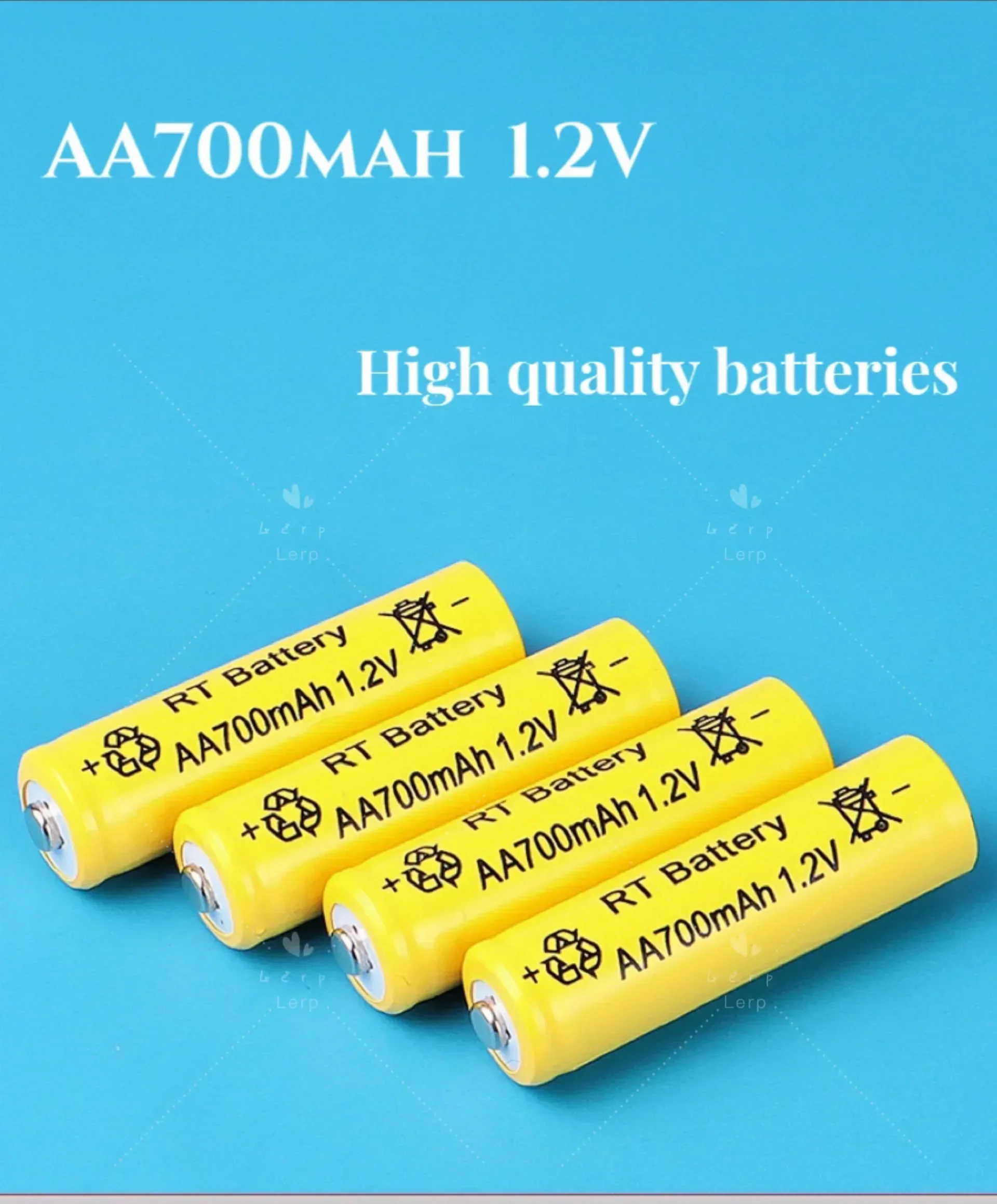 AA1.2V rechargeable battery, 1.2V toy rechargeable battery, AA rechargeable battery, 700mAH, USB charging, toy specific battery