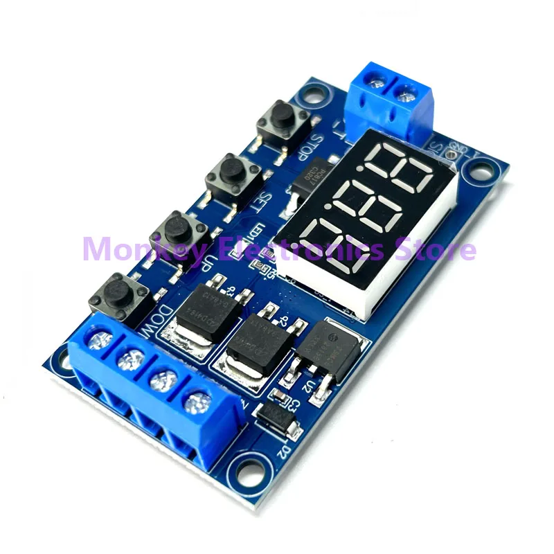Trigger Loop Timing Delay Switch Circuit Dual MOS Control Board Instead of Relay Module 12 24V