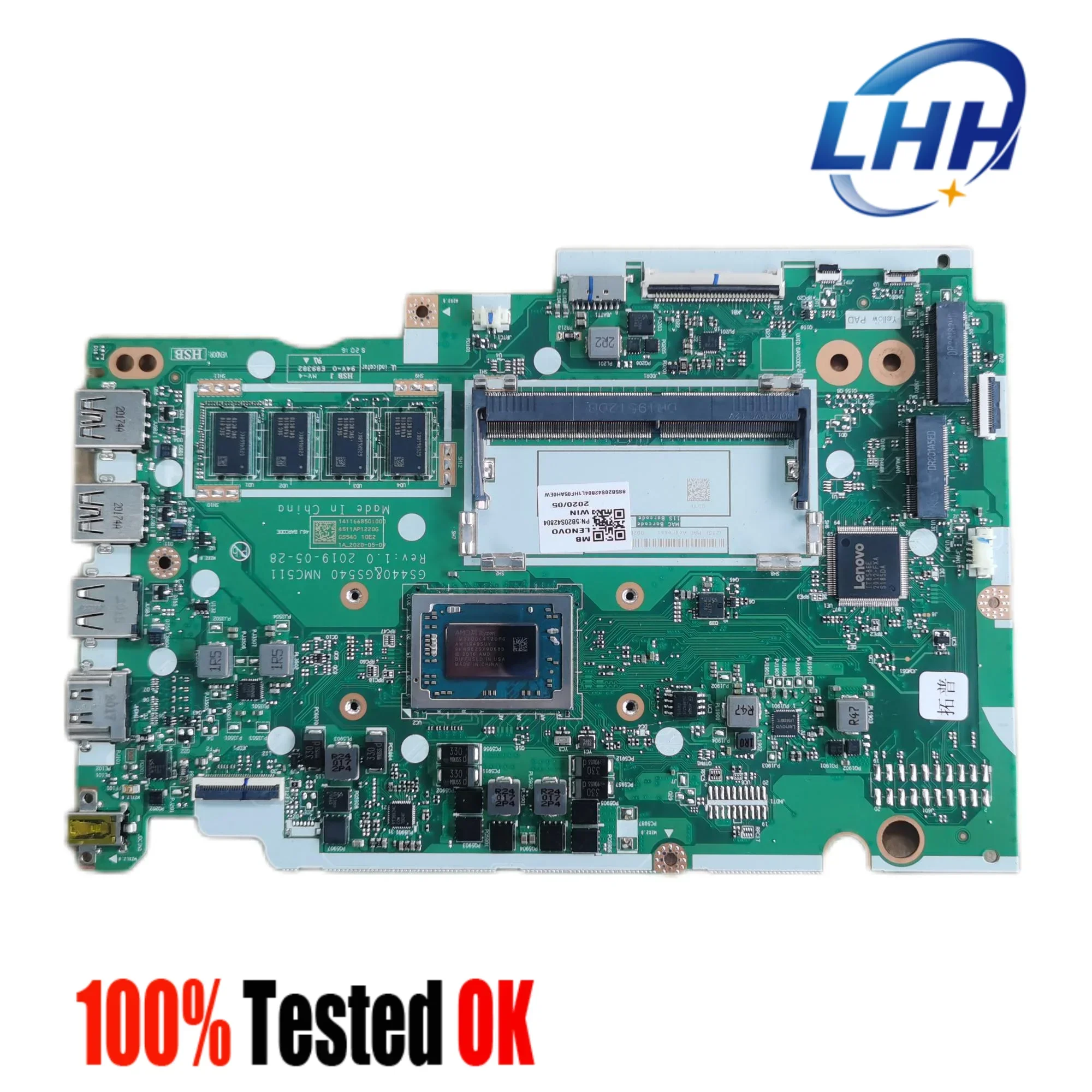 Ideapad S145-15API S145-14API V14-ADA/V15-ADA Laptop Motherboard for Lenovo NM-C511 Mainboard CPU R7 R5 R3 4GB RAM GS440 GS540