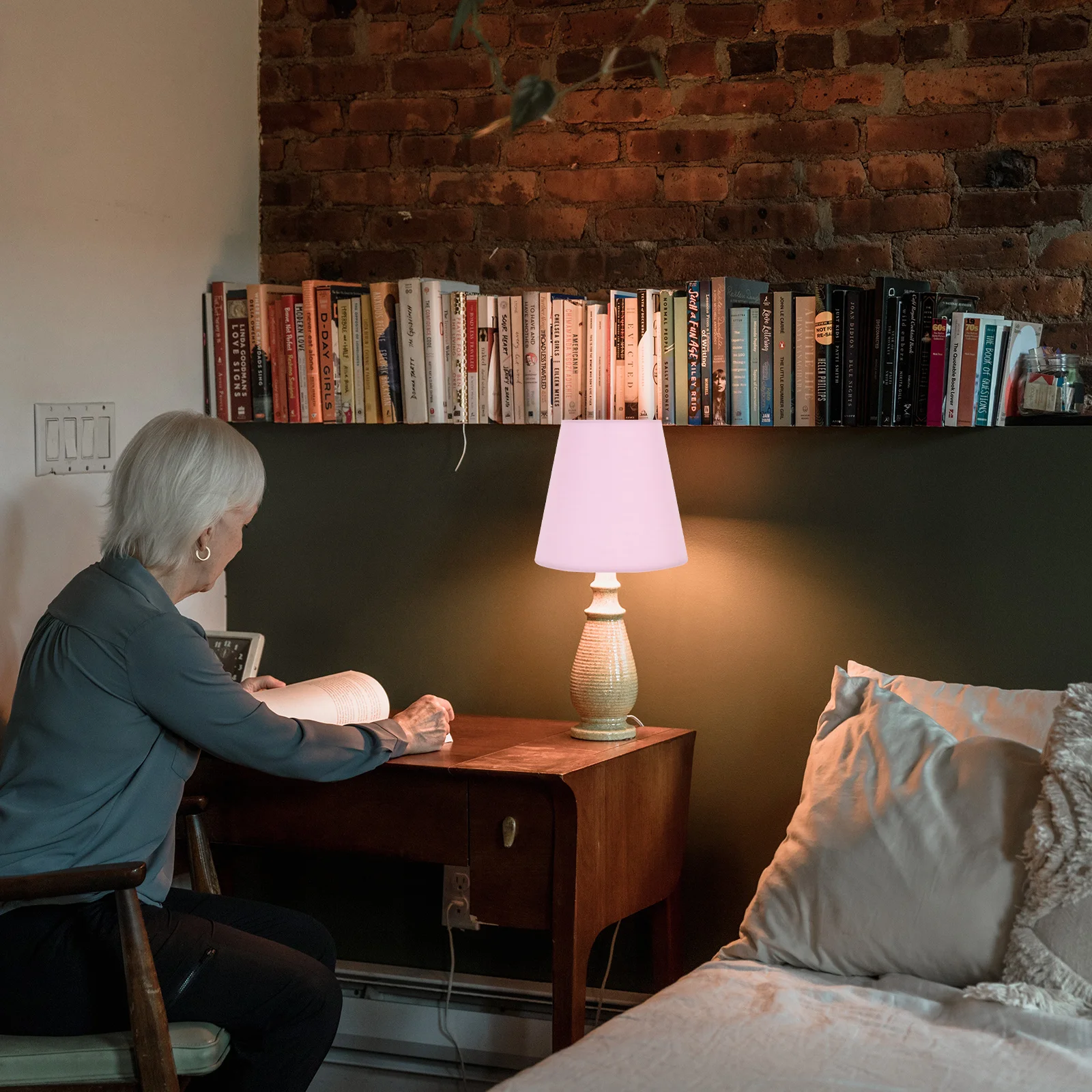 

Retro Linen Lampshade E27 Socket Small Cloth Shade for Desk Table Wall Lamp Replacement Light Cover Decor Small Lampshade