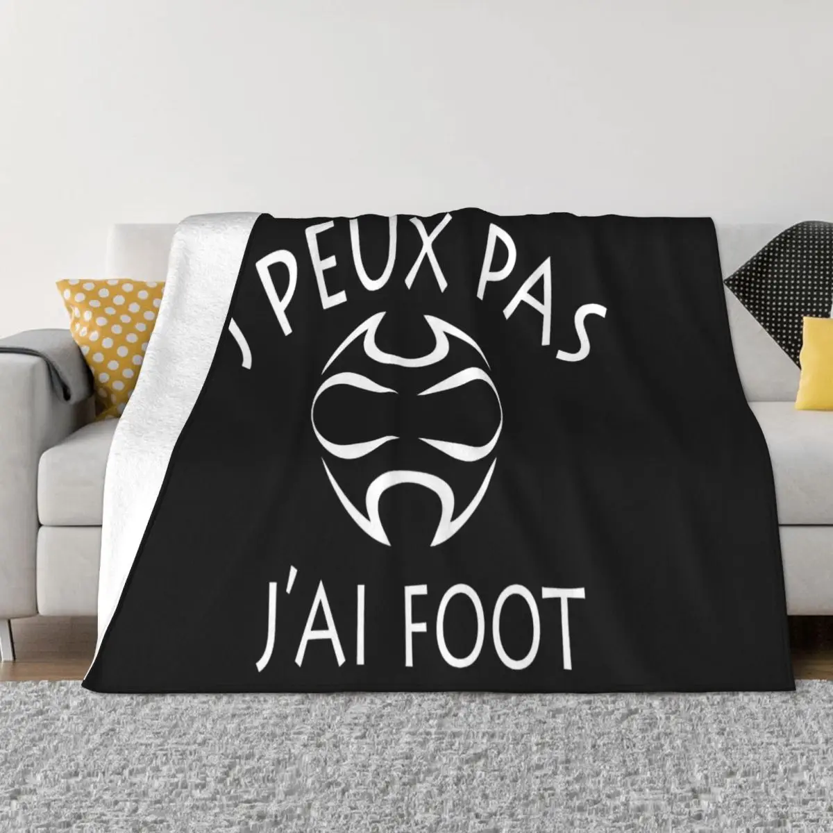 T Homme Jpeux Pas Jai Foot 2021 Boy New Arrival Funny Classic Simple Hip Hop Hip-Hop Classic Science Humour Throw Blanket