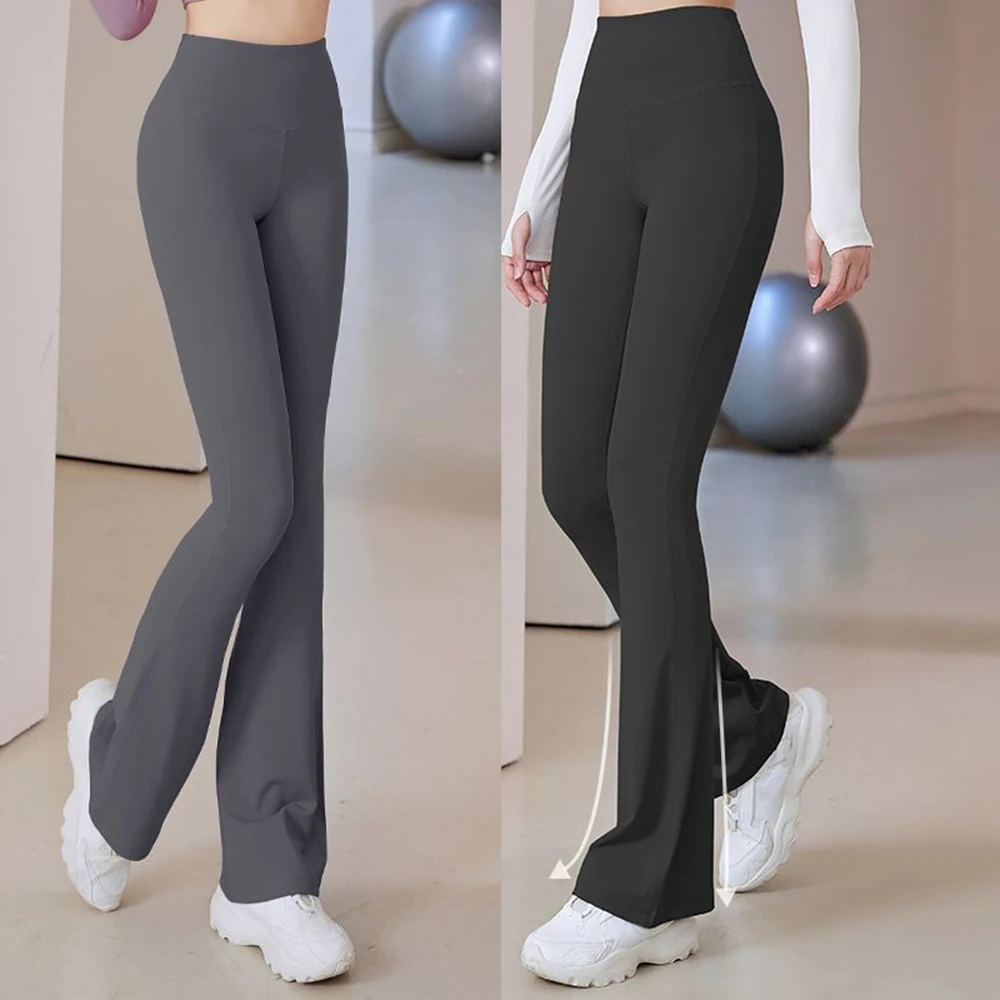 Yoga Flared Pants for Women, Invisible Open Crotch, Outdoor Sex Fitness, Tight Fitting Hip Lifting, Quick Drying, High Waist, Sl