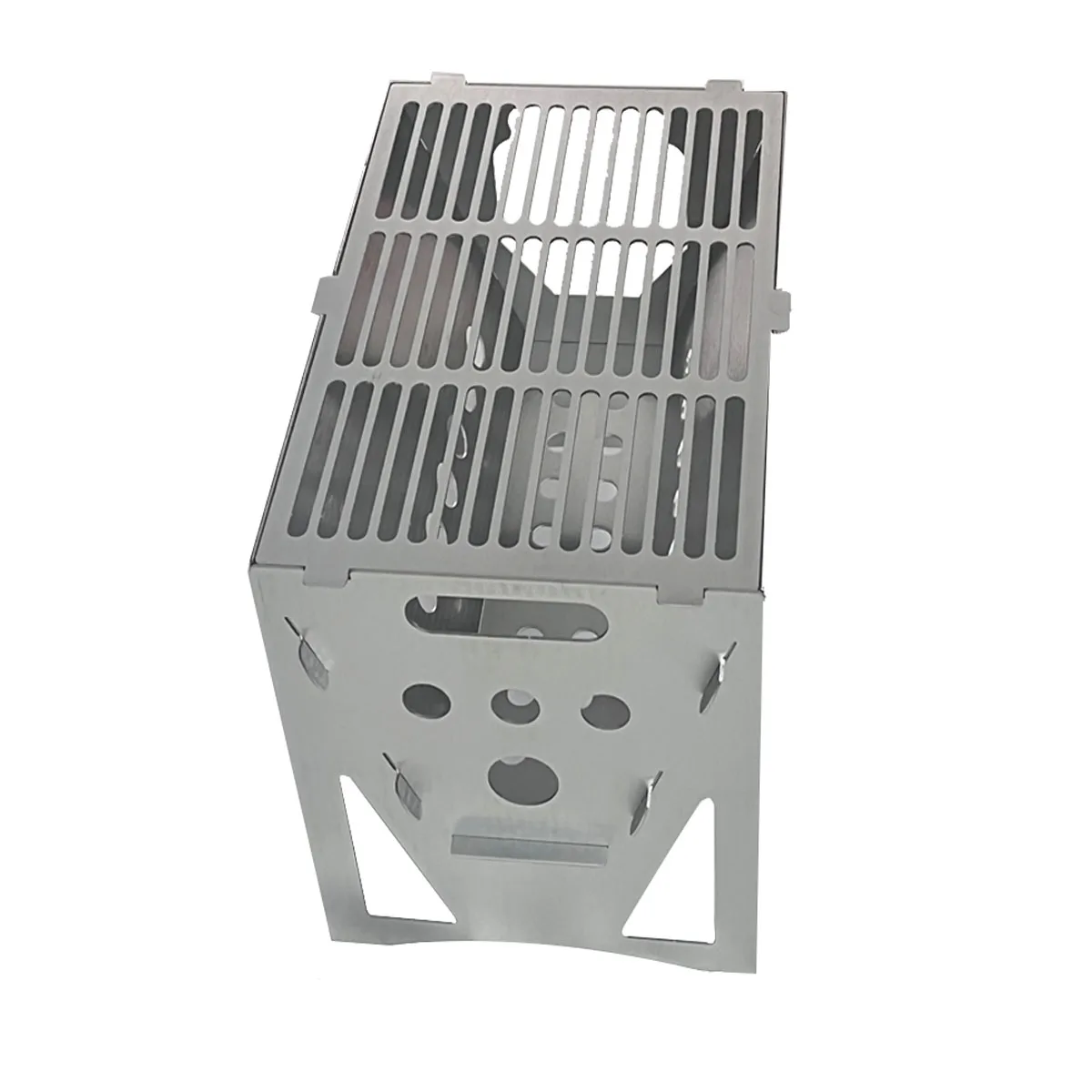 

Burning BBQ Grill Folding Outdoor Camping Wood Stove