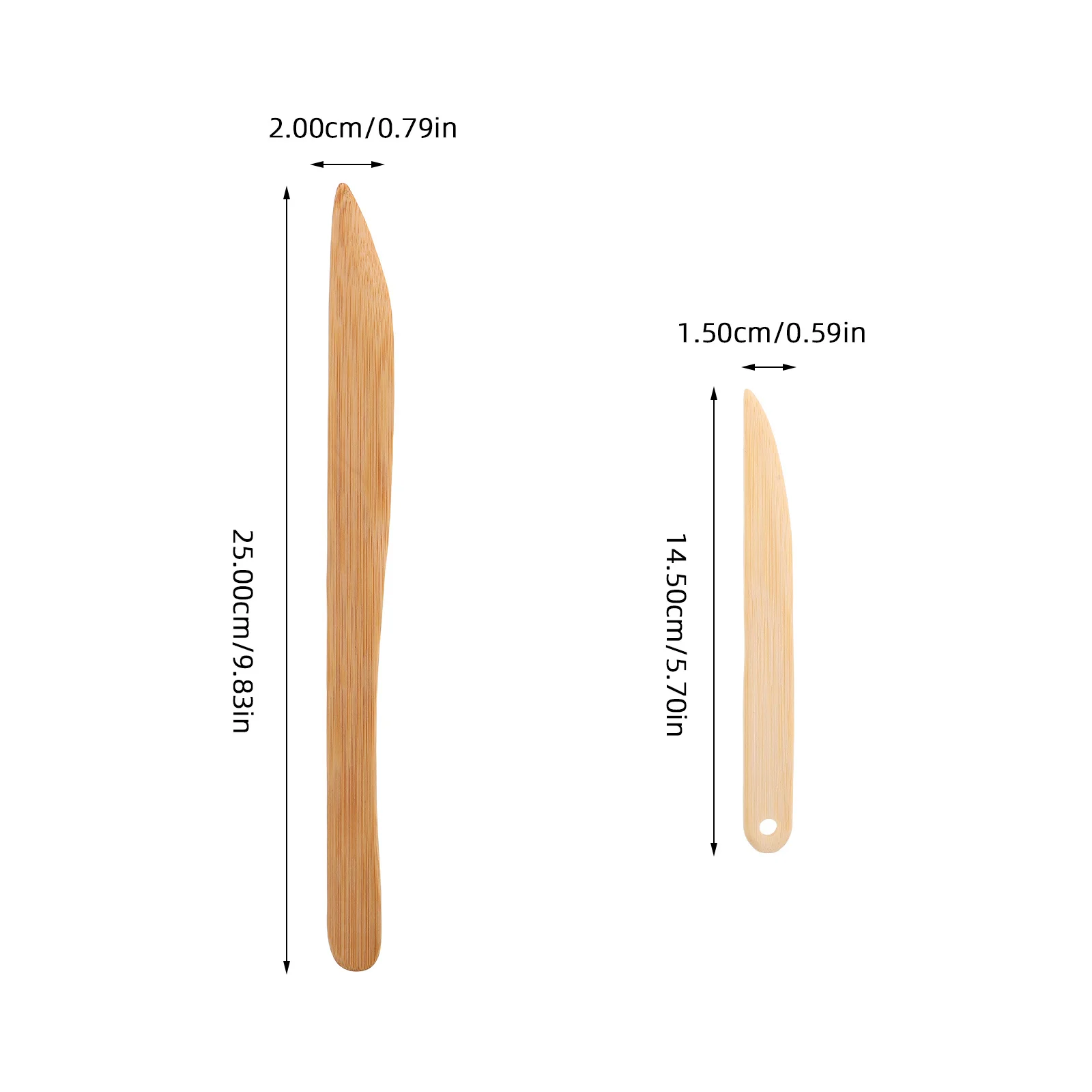 3Pcs Xuan Paper Wooden Knife Retro Calligraphy Cutter Compact Sharp Blade for DIY Paper Cutting Crafting Home Use Straight Edge