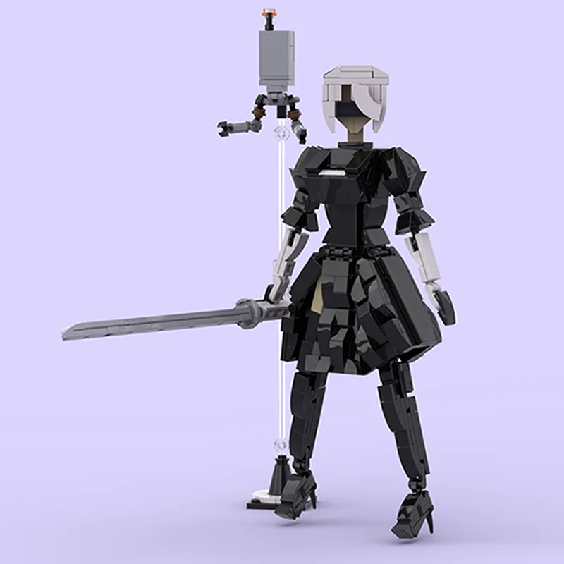 412 Uds. MOC Nier Automata Ideas y modelo CUUSOOed arquitectura de bloques de construcción regalos de navidad DIY juguete creativo Idea educación