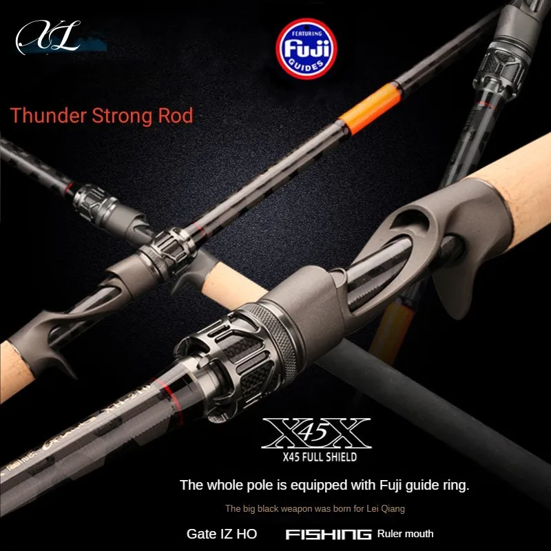 XL Fuji Ultralight SuperHard Casting Fishing Rod XH High Carbon Lure Fishing Rod 2 Sections Fast Action 2.1m2.28m Snakehead Rods