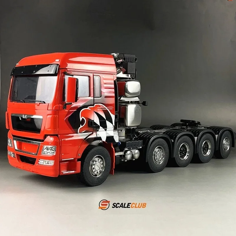 

Scaleclub Model 1/14 For Tamiya MAN 10X10 Heavy Towing Tractor Truck For Oka SLT Rear Steering RC Trailer Tipper Car Diy Parts