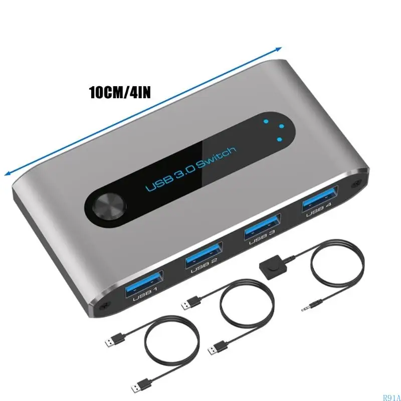 R91A USB مشاركة جهاز تبديل جهاز كمبيوتر يعمل على تبسيط نقل الملفات وإدارة الأجهزة الطرفية في المكاتب