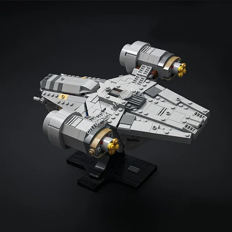 756PCS Star Battle The Razor Crest Falcon Classic Stacking Blocks Play Models Moc Building Sets Adults Toys Hobby Collectibles