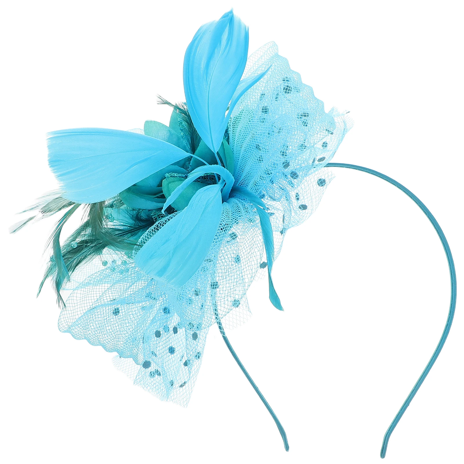 

Retro Head Flower Wedding Headpiece for Bride Fascinators Hat Bridal Hair Accessories Mesh Headband Headpieces Hats Women Miss