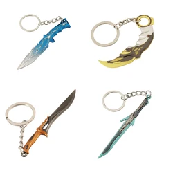 Valorant Neo Frontier Model Smite Knife Keychains CSGO Champions 2021 Karambit Sovereign Sword Model Keyrings Bakcpack Pendant