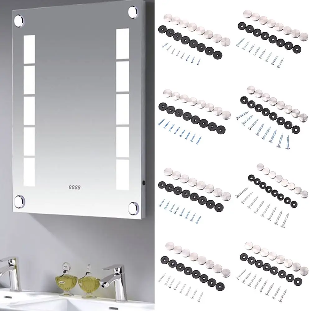 Advertising Screws Nails Stainless Steel Decoration Screw Covers Mirror Fasteners Mirror Fixing Nails Screws Decorative Cap