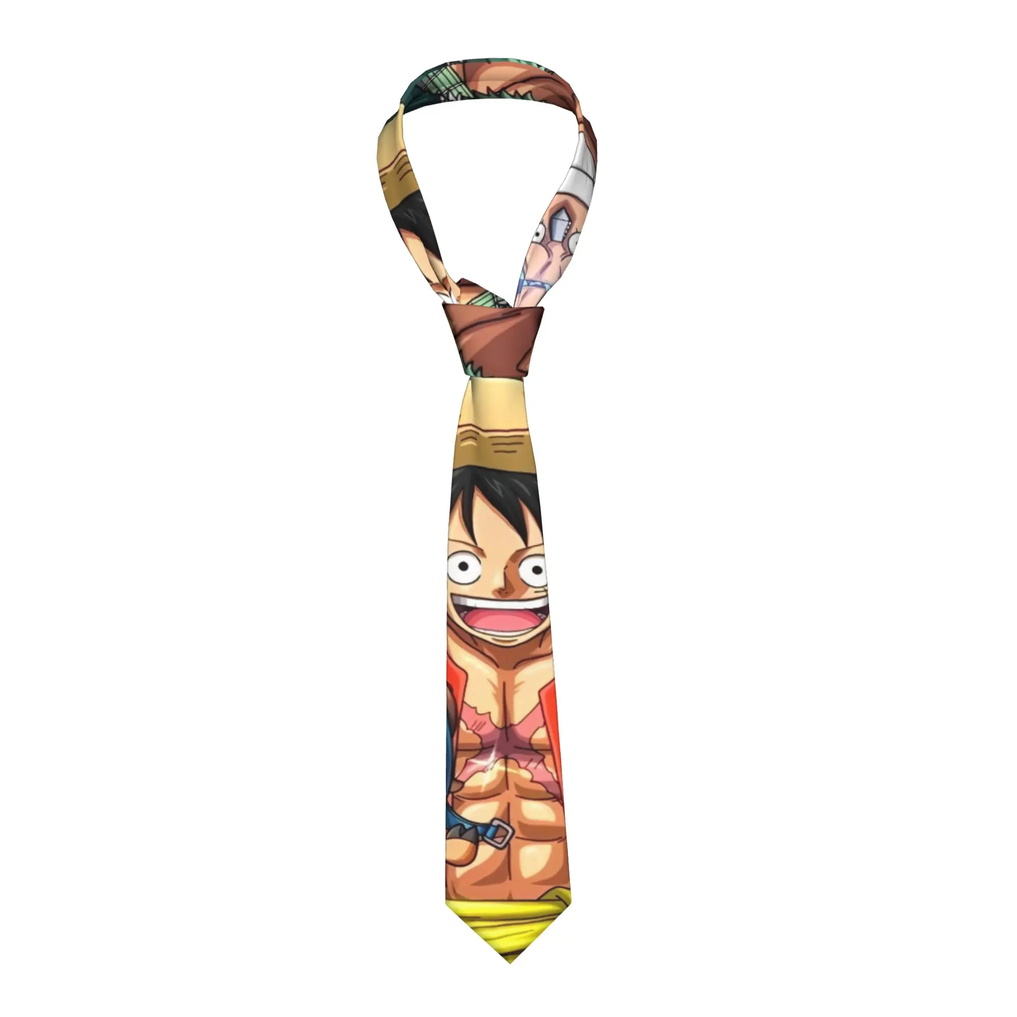 

Галстуки Luffy One Piece унисекс, узкие (8 см), в японском стиле, для мужских рубашек, аксессуары для свадеб и вечеринок