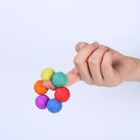 6pcs AHDH Silicone Magnetic Ball Stress Relief Toy Finger Stress Relief Educational Toy Novelty Magnetic Fidget Roller 5