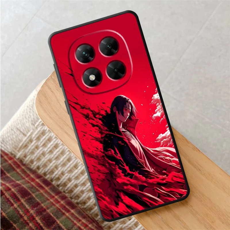Custodia rossa bella Uchiha Itachi per Xiaomi Redmi Note 13 14 Pro Plus 10S 9 10 11 12 Pro 12s 7 8 11s Cover morbida nera per telefono