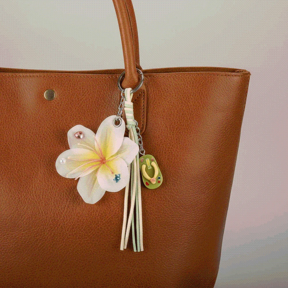 Handmade Braided Flower Key Chain Simulated Resin Colorful Gradient Floral Phone Lanyard Realistic Floral Anti Lost