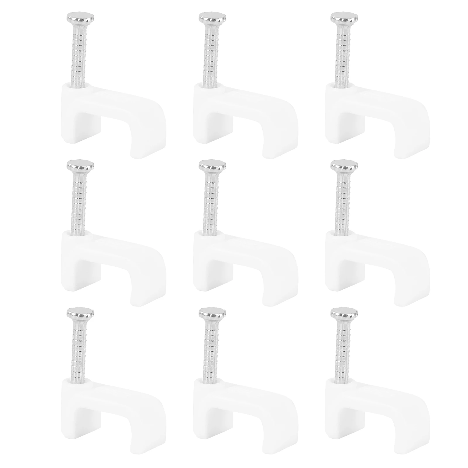 

500 Pcs Clips PE Plastic Impact Resistance Corrosion Home Office Wire Management Organizer