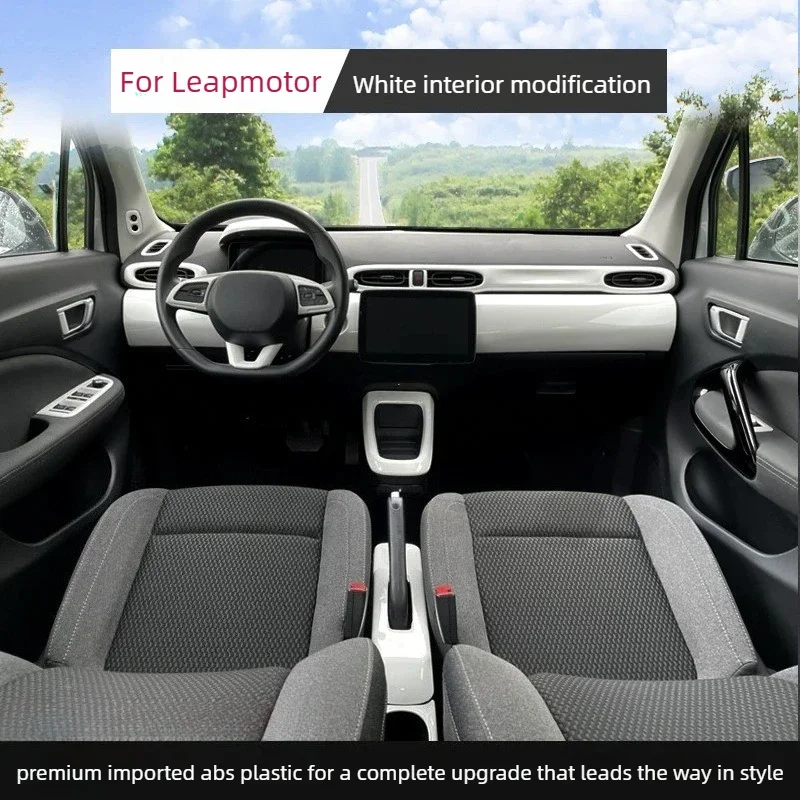 For Leapmotor T03 2020-2021 Accessories Car Sticker Modification Central Control Air Conditioner Trend Change Decorative Sticker