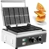 

Best Quality Snack machine Ice Cream Waffle Maker 10 Slices Industrial Mini Waffle Maker For Sale