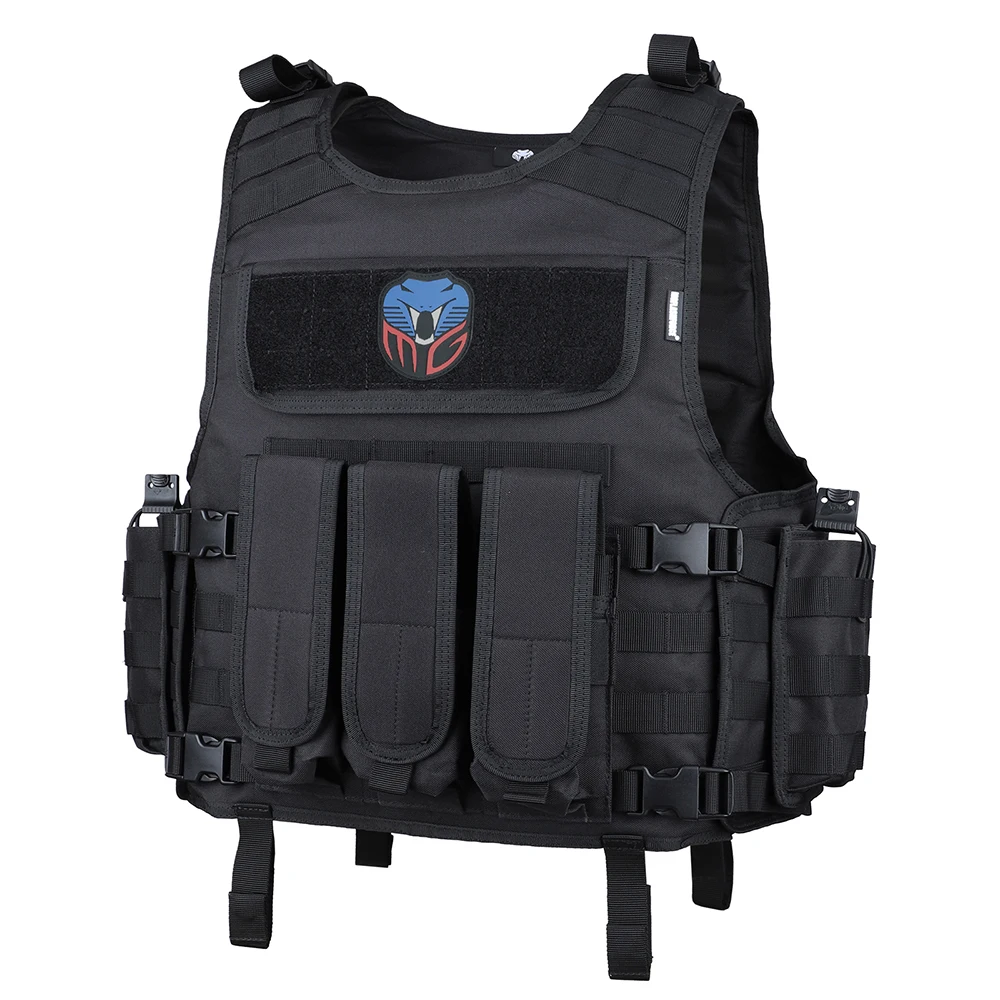 Imagem -02 - Mgflashforce-tactical Molle Airsoft Vest Porta-placa Pesca Caça Paintball Armadura Colete