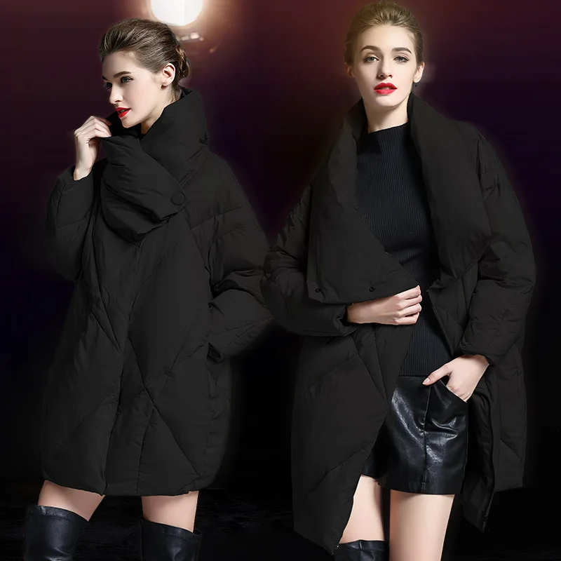 Damskie długa kurtka puchowa na zimę 2023 odzież damska ciepłe luksusowe płaszcze wyściółka odzież wierzchnia damska lekka ocieplane ubrania