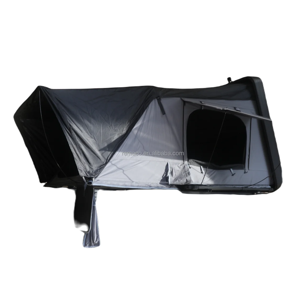 

Outdoor Camping XL 4 5 Person Side Opening ABS Hard Shell Large Version Fold Out Roof Top Tent
