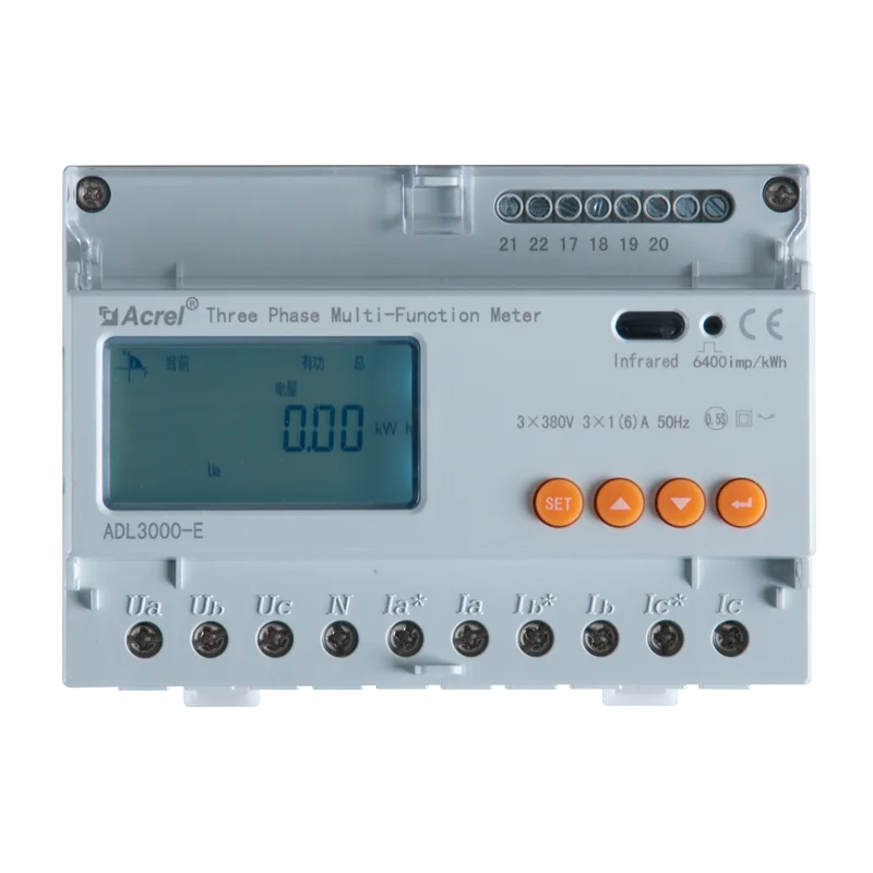 Acrel Zero Bidirecional Energia Medidor, Inversor Solar, ADL3000-E, Exportação