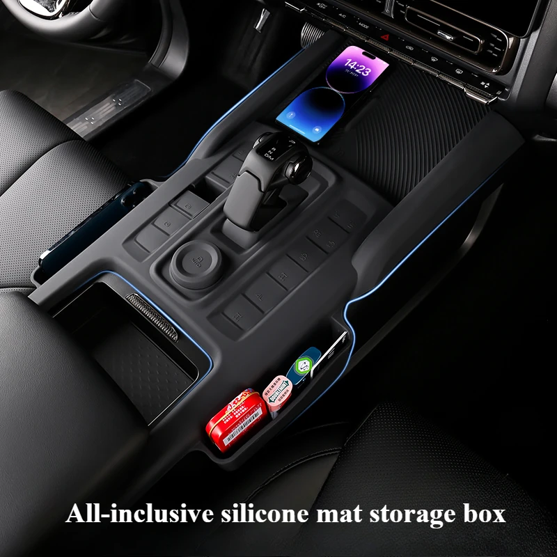 For Great Wall second-generation Haval H9 central control gear shift wireless charging all-inclusive silicone pad storage box