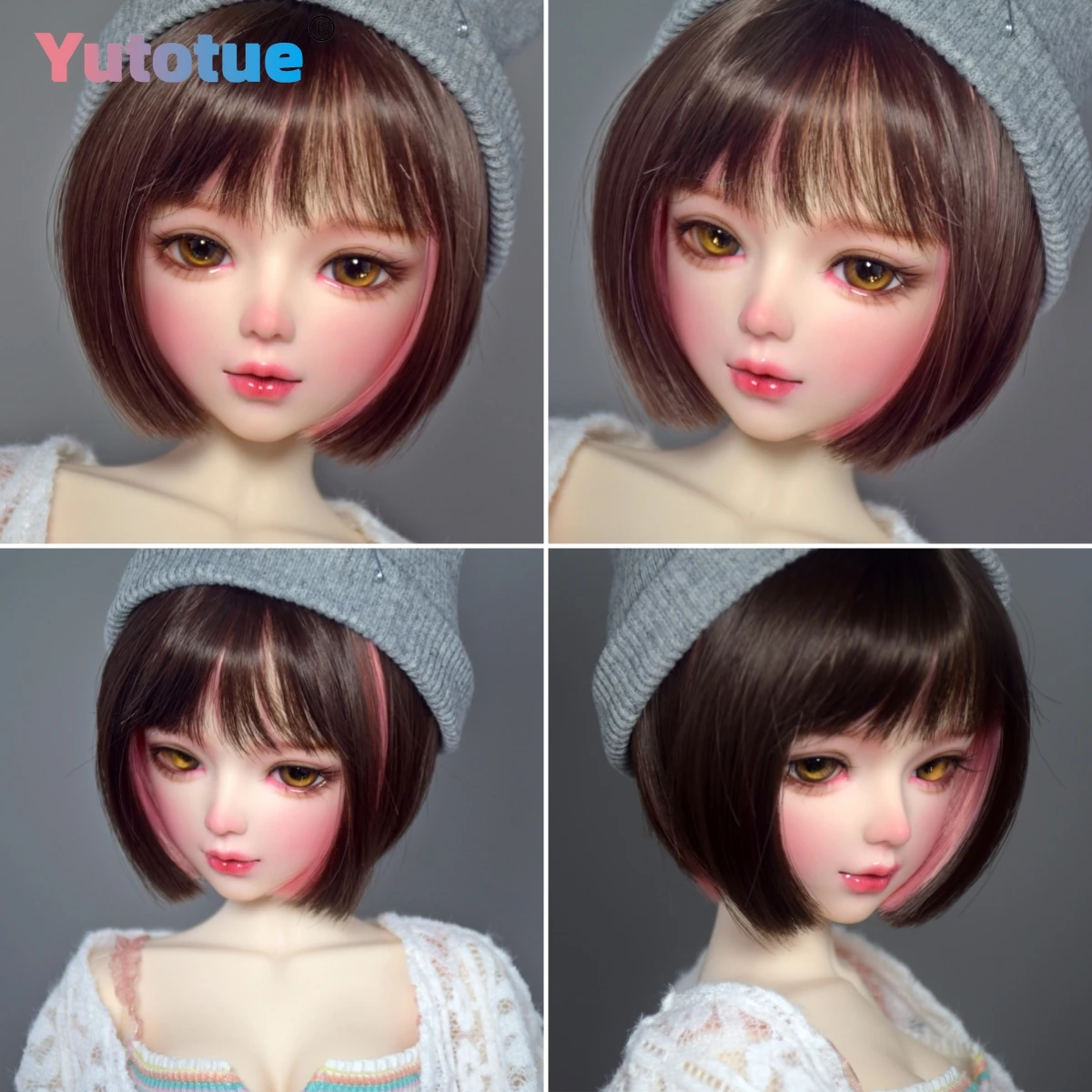 YUTOTUE 56cm Height Mechanical Joints Female Doll Toy Handpainted Makeup Face Lifelike 1/3 Scale Doll