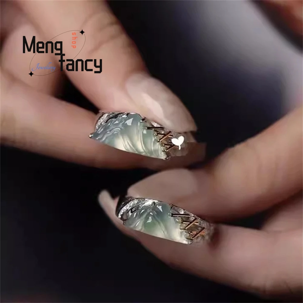 

Mountain Vows And Sea Pledges Mountain River Couple Ancient Rings Style New Chinese Style Exquisite Versatile Fashionable Rings
