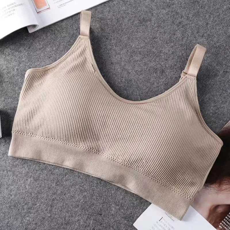 Sexy Underwear Women Gather No Steel Ring Lingerie Bra Tube Top Wrapped Chest Beauty Back Actival Cotton Thin Section Tube Top