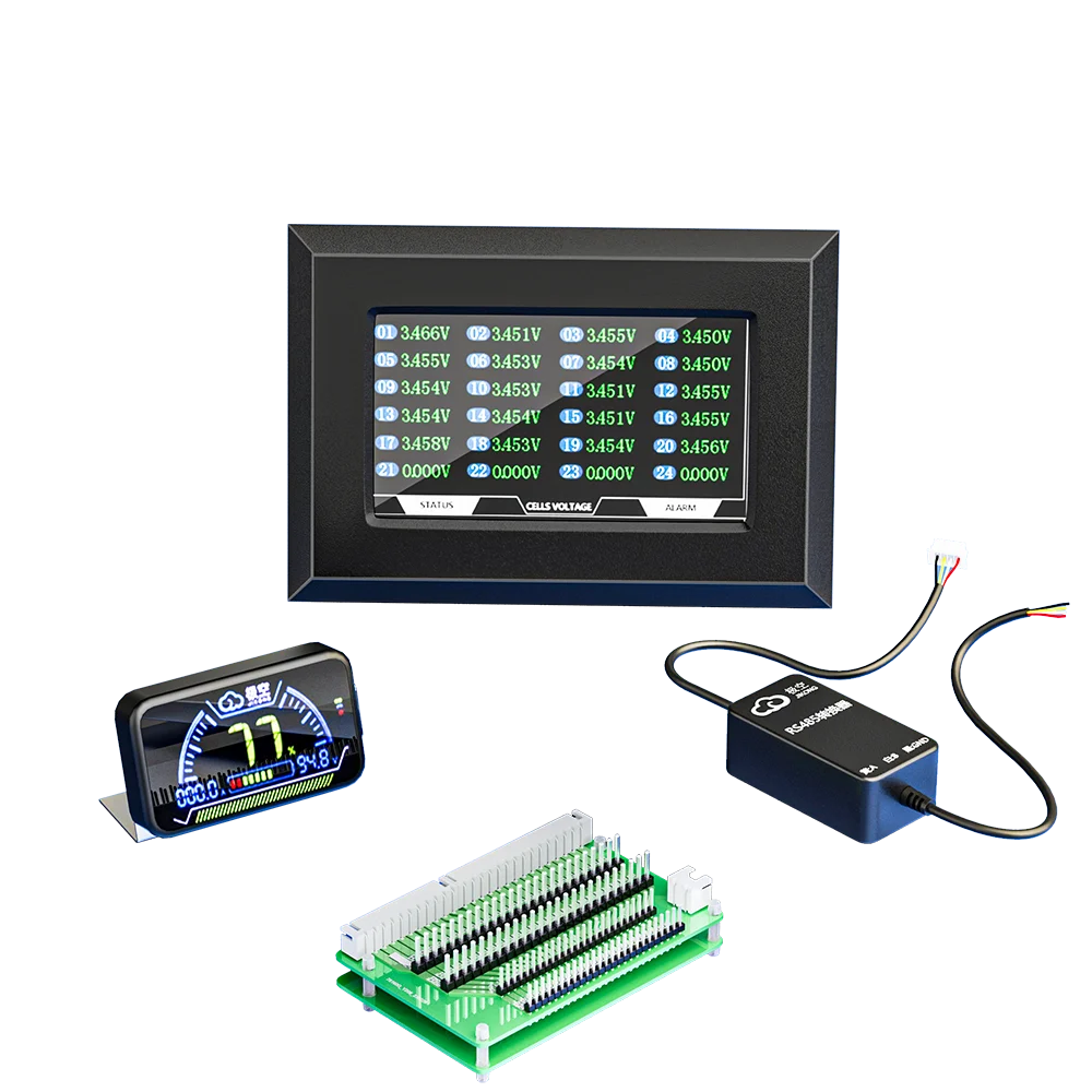 Smart JIKONG BMS аксессуары ЖК-дисплей RS485 Li-Ion Lto lifepo4 Плата адаптера 12 В 24 В 36 В 48 В 72 В 18650 Дисплей и пусковой переключатель