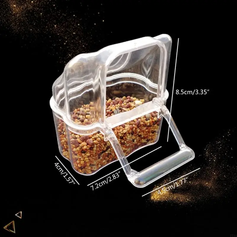 77ja parakeet hộp đựng vật liệu thú cưng lồng nhựa container chim