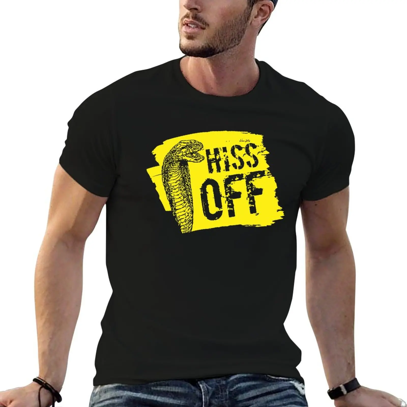 

Hiss Off Snake T-Shirt man t shirt heavy cotton printed t shirts for man man t shirts cotton T-Shirt