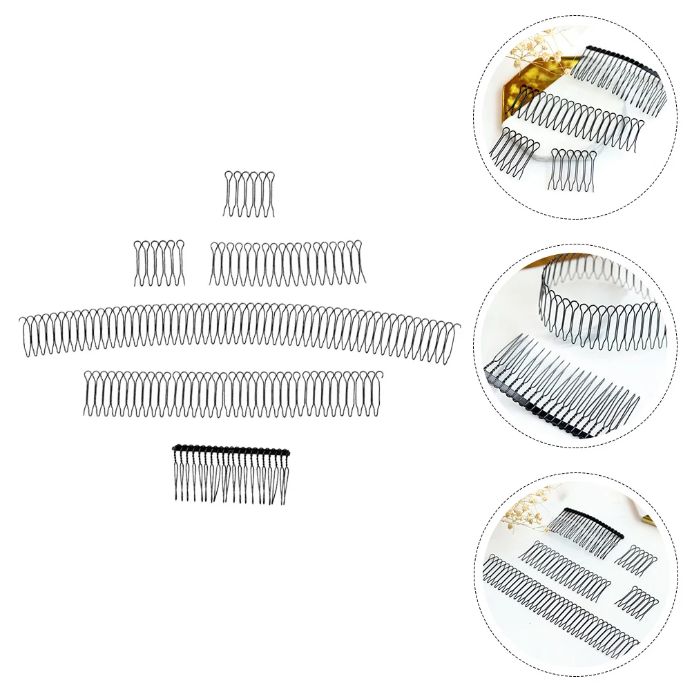 

5 Pcs Clips for Hair Invisible Comb Girls Finishing Fixer Styling Agent Black Miss