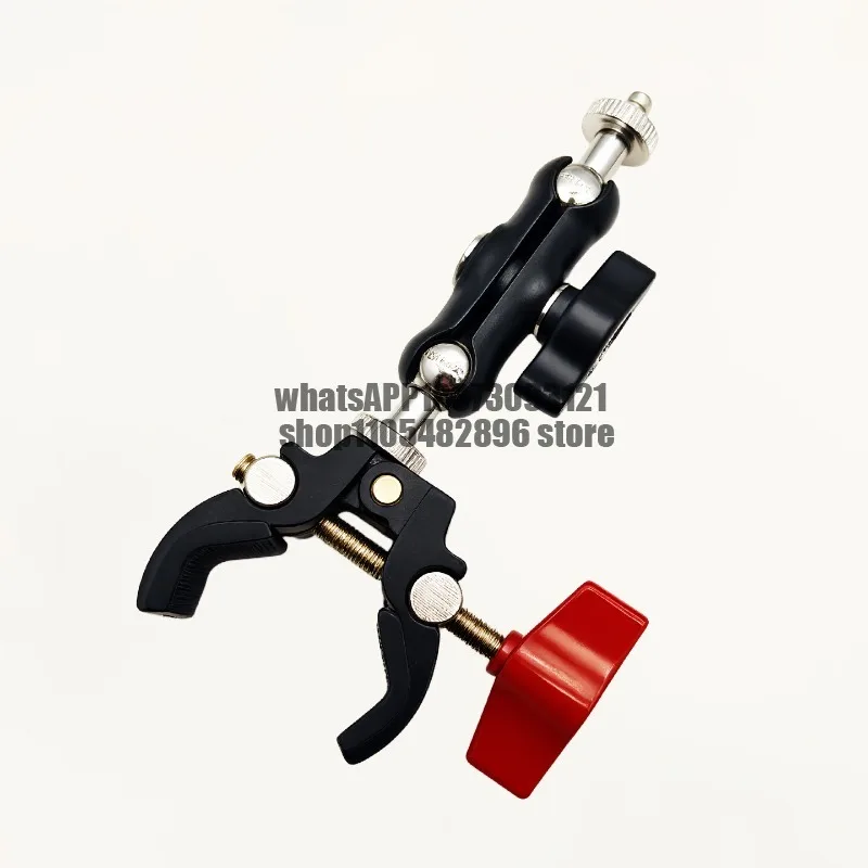 New portable clamps 1/4 screw hole aluminum alloy mobile phone holder universal fixture
