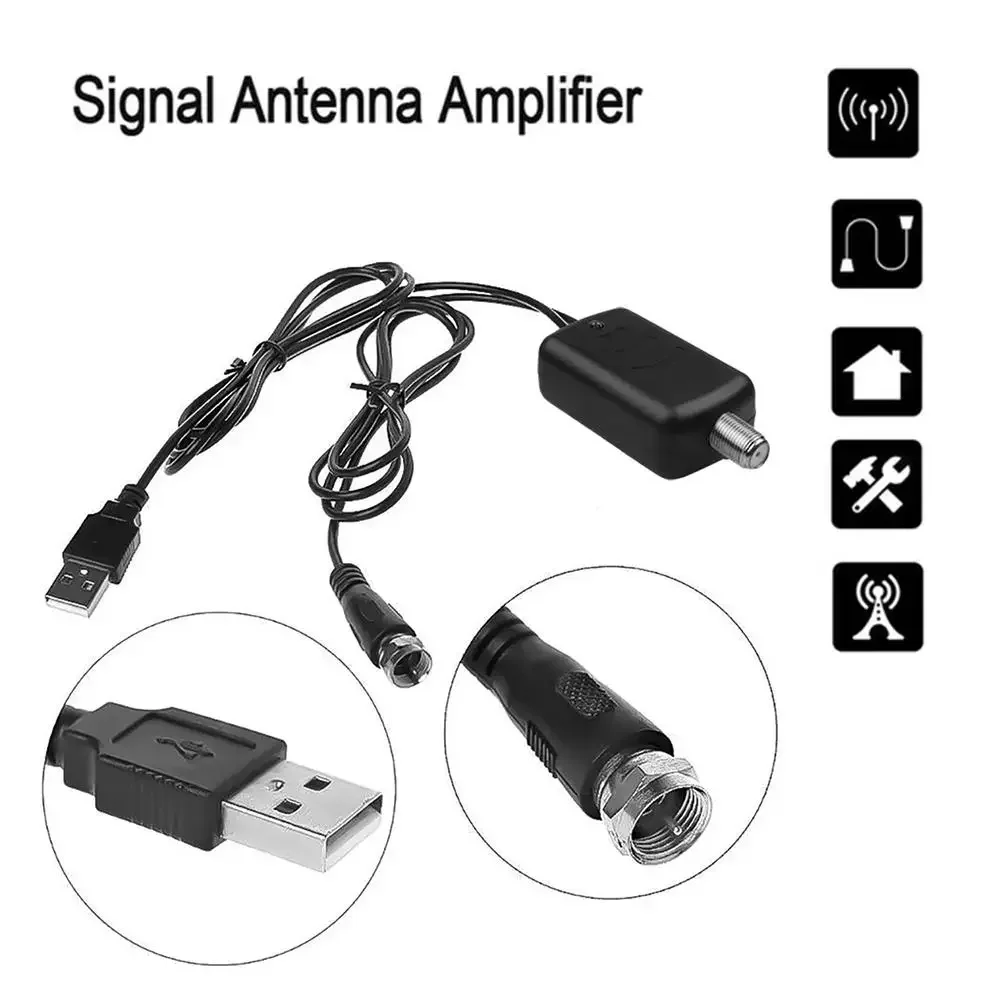 Digital TV Antenna Amplifier Signal Booster, 4K UHD HDTV Signal Enhancer Receiver with Low Noise