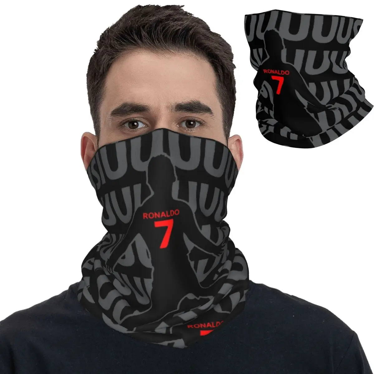 2024 New CR7 Ronaldos Bandana Neck Gaiter Quick-Drying Mask Scarf Multifunctional For Outdoor Activities