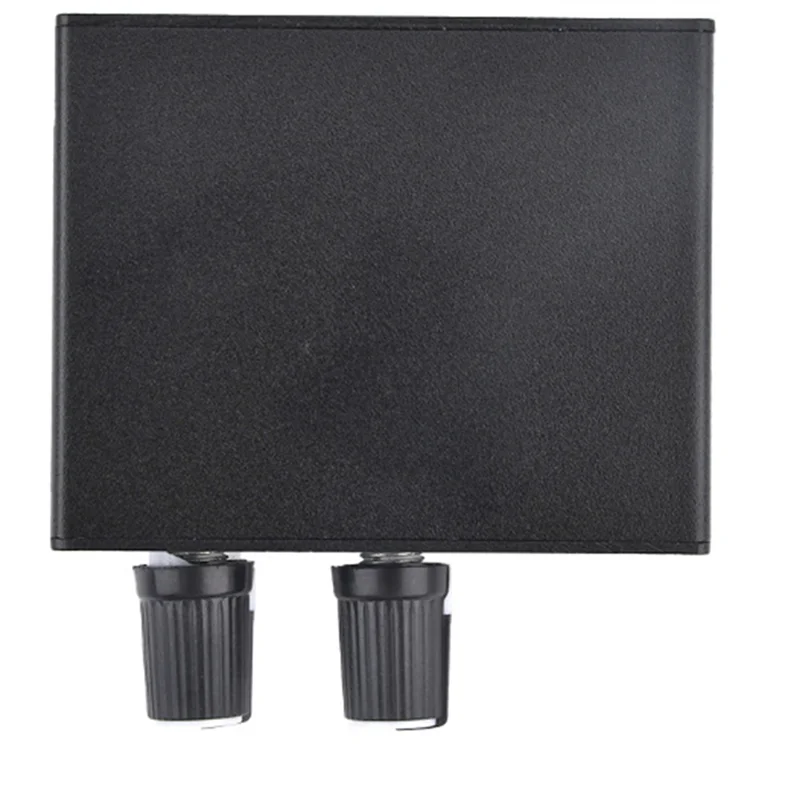 AU-202 2 Input 2 Output Stereo Mixer Audio Distributor for Headphone External Power AMP Volume Alone Control