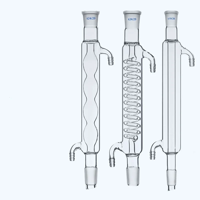 

The serpentine condenser tube is high-temperature and heat-resistant 400/500mm High borosilicate glass