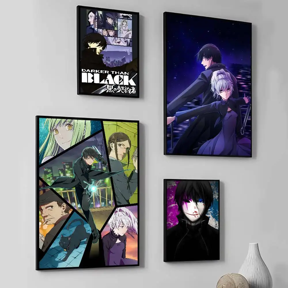 Anime D-Darker than Black Manga Posters Self Adhesive Waterproof Ideal For Living Room Bedroom Bar Decoration