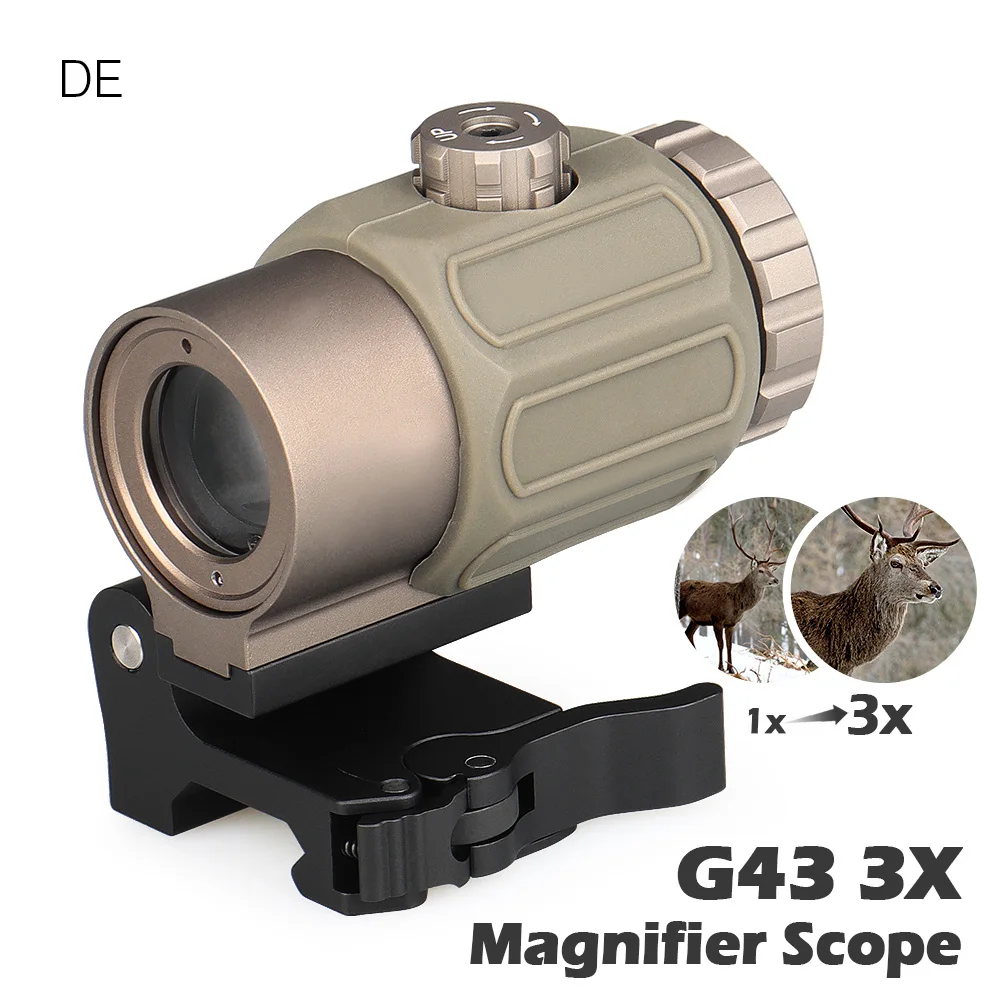 

GZ1-0410B Tactical Sight monocular G43 hunting scopes 3x magnifier scope with 20mm mount