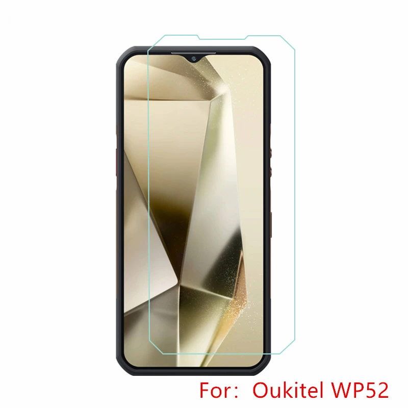 2-1PCS Tempered Glass For Oukitel WP52 Screen Protector Film Protective Glass For Oukitel WP50 WP35 WP36 WP38 WP39 WP52 Pelicula