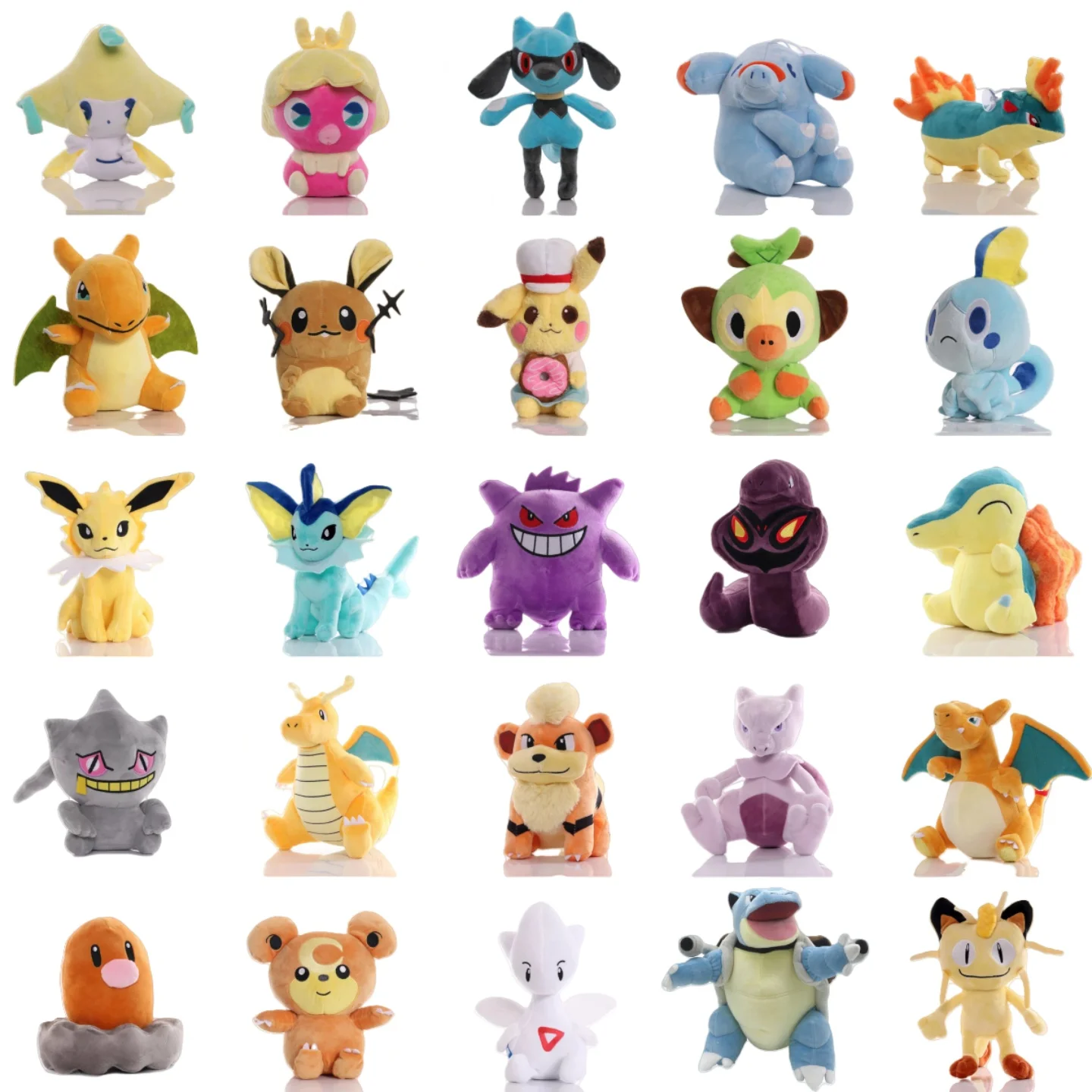 

Pokemon Pikachu Plush Gengar Mewtwo Blastoise Meowth Cyndaquil Jolteon Pikachu Peluche Toys Hobbies Exquisite Gifts